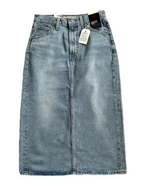 Levi's Premium Women's High-Rise Back Slit Skirt